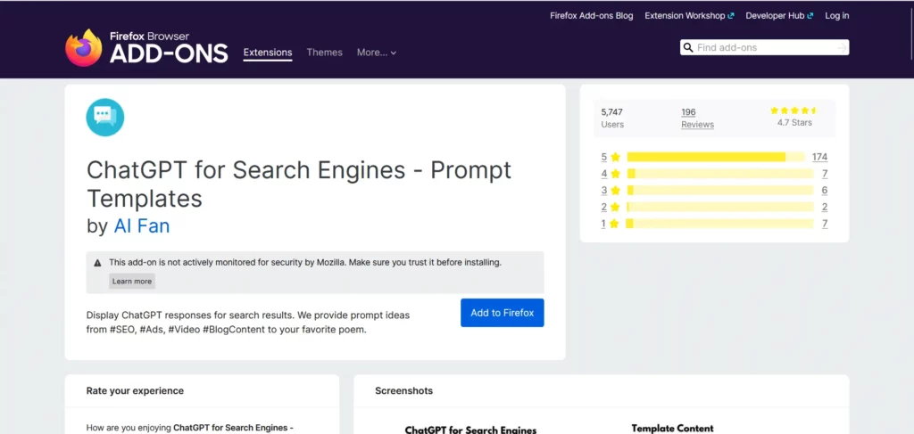 ChatGPT for Search Engines Prompt Templates