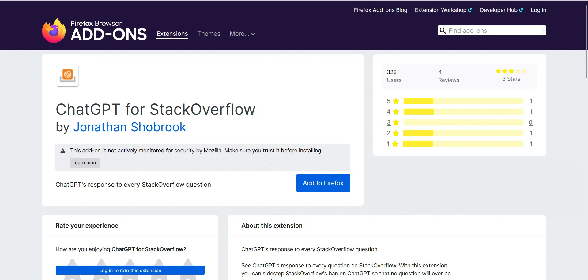 ChatGPT for Stack Overflow