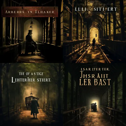 Imagine a cover that captures the dark and mysterious essence of your audiobook titled The Last Letter. The cover image should depict a captivating scene set in the 1700s featuring a mov